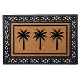 Ruglife Black Sabri Rubber &amp; Coir Doormat