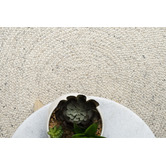 Ruglife Cream Audun Braided Wool Round Rug