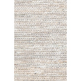 Ruglife Bleached Ivory Jairus Hand-Knotted Jute Rug