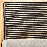 Ruglife Natural &amp; Black Khulan Hand-Woven Jute &amp; Wool Rug