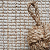 Ruglife Light Grey Dasoda Hand-Loomed Wool &amp; Jute Runner