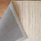 Ruglife Natural &amp; Cream Khulan Hand-Woven Jute &amp; Wool Rug