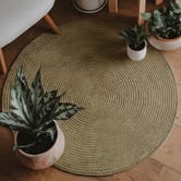 Ruglife Selena Hand-Braided New Zealand Wool Round Rug