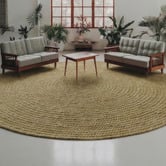 Ruglife Selena Hand-Braided New Zealand Wool Round Rug