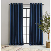 Sunday Homewares Byron Matte Velvet Blockout Eyelet  Curtains