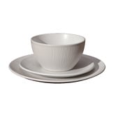 Sunday Homewares 12 Piece Matte Glaze Ribbed Dinner Set
