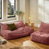 Sunday Homewares Wilde Ribbed Double Bean Bag Cover