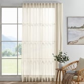 Sunday Homewares Orion Sheer S-Fold Single Panel Curtain