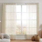 Sunday Homewares Orion Sheer S-Fold Single Panel Curtain