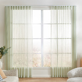 Sunday Homewares Orion Sheer S-Fold Single Panel Curtain