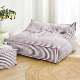 Sunday Homewares Oscar Faux Linen Double Bean Bag Cover