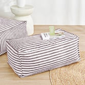 Sunday Homewares Oscar Faux Linen Ottoman Bean Bag Cover