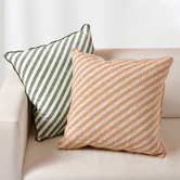 Sunday Homewares Striped Oscar Faux Linen Cushion