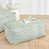 Sunday Homewares Oscar Faux Linen Ottoman Bean Bag Cover
