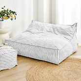 Sunday Homewares Oscar Faux Linen Double Bean Bag Cover