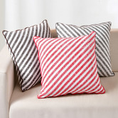 Sunday Homewares Striped Oscar Faux Linen Cushion