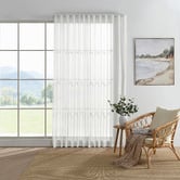 Sunday Homewares Orion Sheer S-Fold Single Panel Curtain