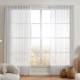 Sunday Homewares Orion Sheer S-Fold Single Panel Curtain