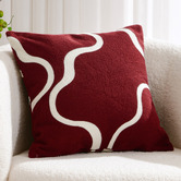 Sunday Homewares Louise Crewel Embroidered Cotton Cushion