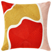 Sunday Homewares Zadie Crewel Embroidered Cotton Cushion