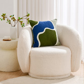 Sunday Homewares Zadie Crewel Embroidered Cotton Cushion
