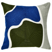 Sunday Homewares Zadie Crewel Embroidered Cotton Cushion