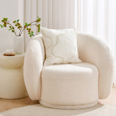 Sunday Homewares Louise Crewel Embroidered Cotton Cushion