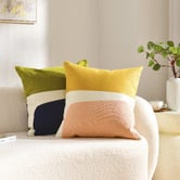 Sunday Homewares Lawrence Crewel Embroidered Cotton Cushion