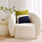 Sunday Homewares Lawrence Crewel Embroidered Cotton Cushion