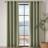 Sunday Homewares Ainslie Linen-Look Blockout Eyelet Curtains