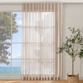 Sunday Homewares Laurent Sheer S-Fold Single Panel Curtain