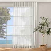 Sunday Homewares Laurent Sheer S-Fold Single Panel Curtain
