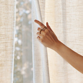 Sunday Homewares Cassian Linen Blend Light Filtering Concealed Tab Top Curtains