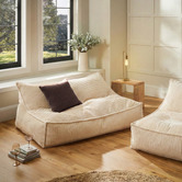 Sunday Homewares Wilde Ribbed Double Bean Bag Cover