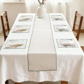 Sunday Homewares 7 Piece Auburn Cotton Placemat &amp; Table Runner Set