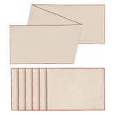 Sunday Homewares 7 Piece Auburn Cotton Placemat &amp; Table Runner Set