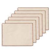 Sunday Homewares 7 Piece Auburn Cotton Placemat &amp; Table Runner Set