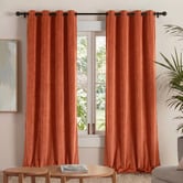 Sunday Homewares Byron Matte Velvet Blockout Eyelet  Curtains