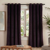 Sunday Homewares Byron Matte Velvet Blockout Eyelet  Curtains