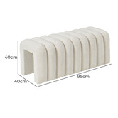 Sunday Homewares Livona Velvet Ottoman Bench