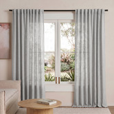 Sunday Homewares Cassian Linen Blend Light Filtering Concealed Tab Top Curtains