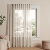 Sunday Homewares Laurent Sheer S-Fold Single Panel Curtain
