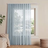 Sunday Homewares Laurent Sheer S-Fold Single Panel Curtain