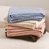 Sunday Homewares Aeron Knitted Cotton Throw