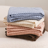 Sunday Homewares Aeron Knitted Cotton Throw