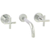 Sinclair Bathware Waller Cross Handle Bath/Basin Wall Tap Set