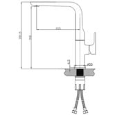 Sinclair Bathware Luxus Swivel Kitchen Mixer