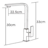 Sinclair Bathware Eckig Square Kitchen Mixer