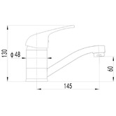 Sinclair Bathware Wahlen Swivel Basin Mixer