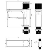Sinclair Bathware Qi Kasten Short Basin Mixer